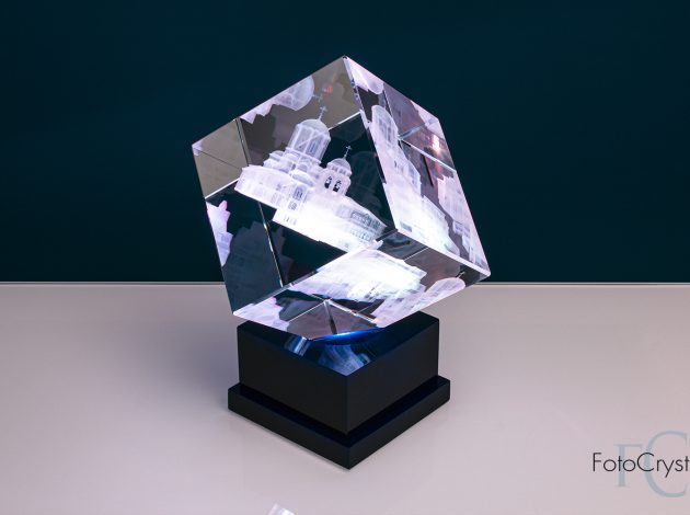 3D светильник из оптического стекла