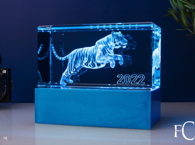Лазерная 3D гравировка "Тигр"