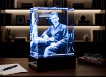 Светильник с 3D гравировкой