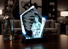 Светильник с индивидуальное 3D гравировкой