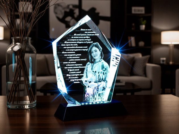 Светильник с индивидуальное 3D гравировкой