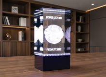 3D модель производственной детали в стекле