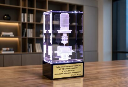 Центробежный экстрактор в разрезе 3D гравировка